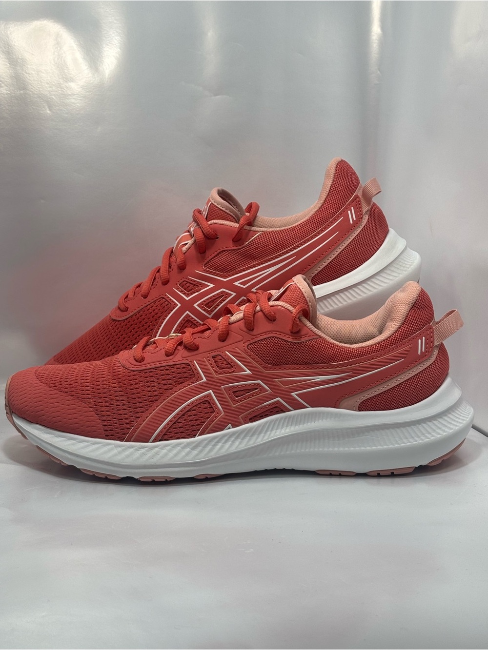 Asics Jolt 5 Womens Size 9.5 Pink White Athletic Running Walking Shoes Sneakers